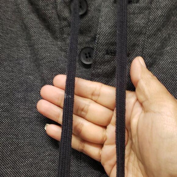 Ezekiel Henley Pullover Hoodie Sweatshirt Sweater Mens Gray Size XL - Picture 2 of 15